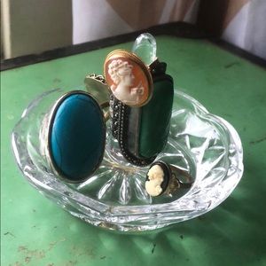 Vintage Crystal Catch All Tray